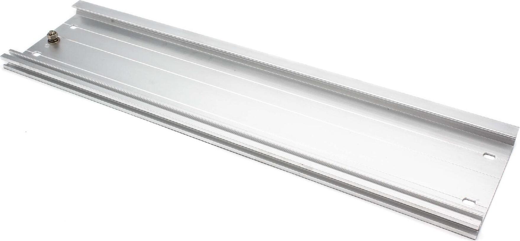 vhbw Profilschiene Ersatz für Siemens 6ES7390-1AE80-0AA0 für Automatisierungssysteme - Aluminium, 480 x 123 x 15 mm, Silber