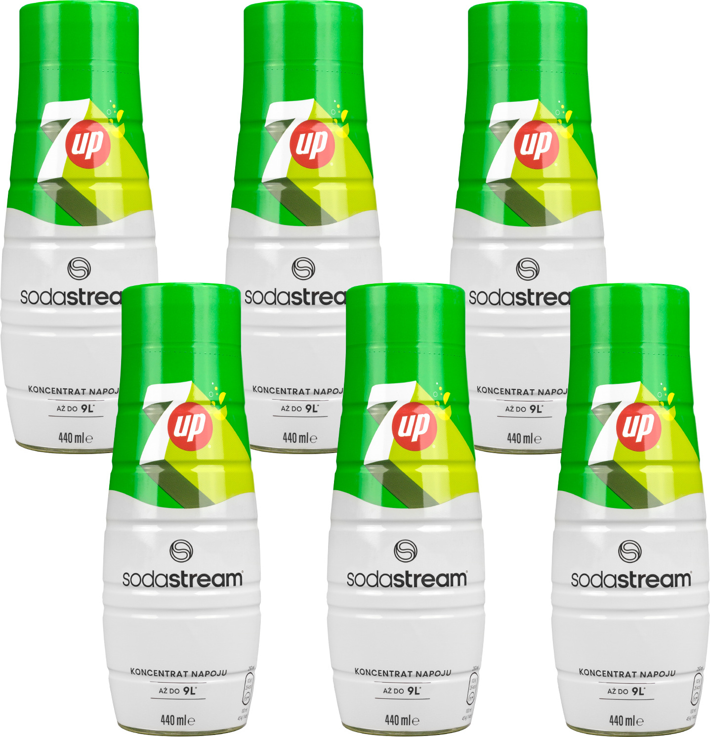 7UP Sirup für SodaStream 440ml 6er Pack Getränkesirup Zuckerarm