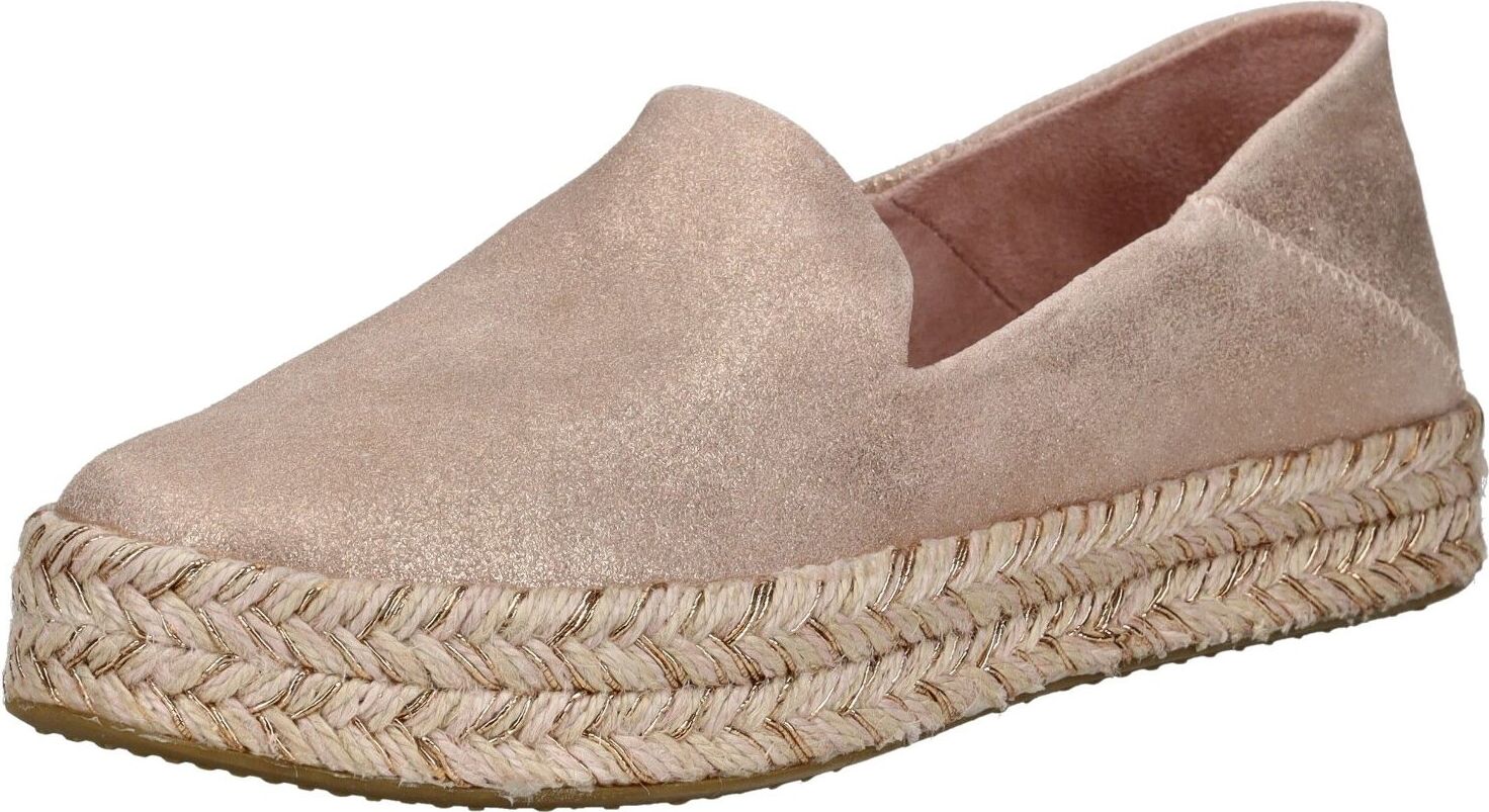 TOMS Leder Slipper mit Seil-Zwischensohle und wechselbarer Innensohle 10021868 650_36,5
