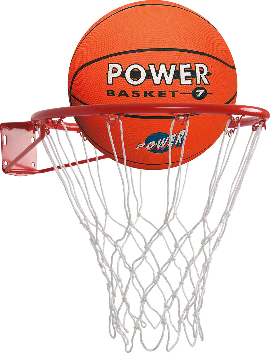 Sport-Tec Basketball Set inkl. Basketballkorb Basketball Basketballnetz und Basketballring 10259