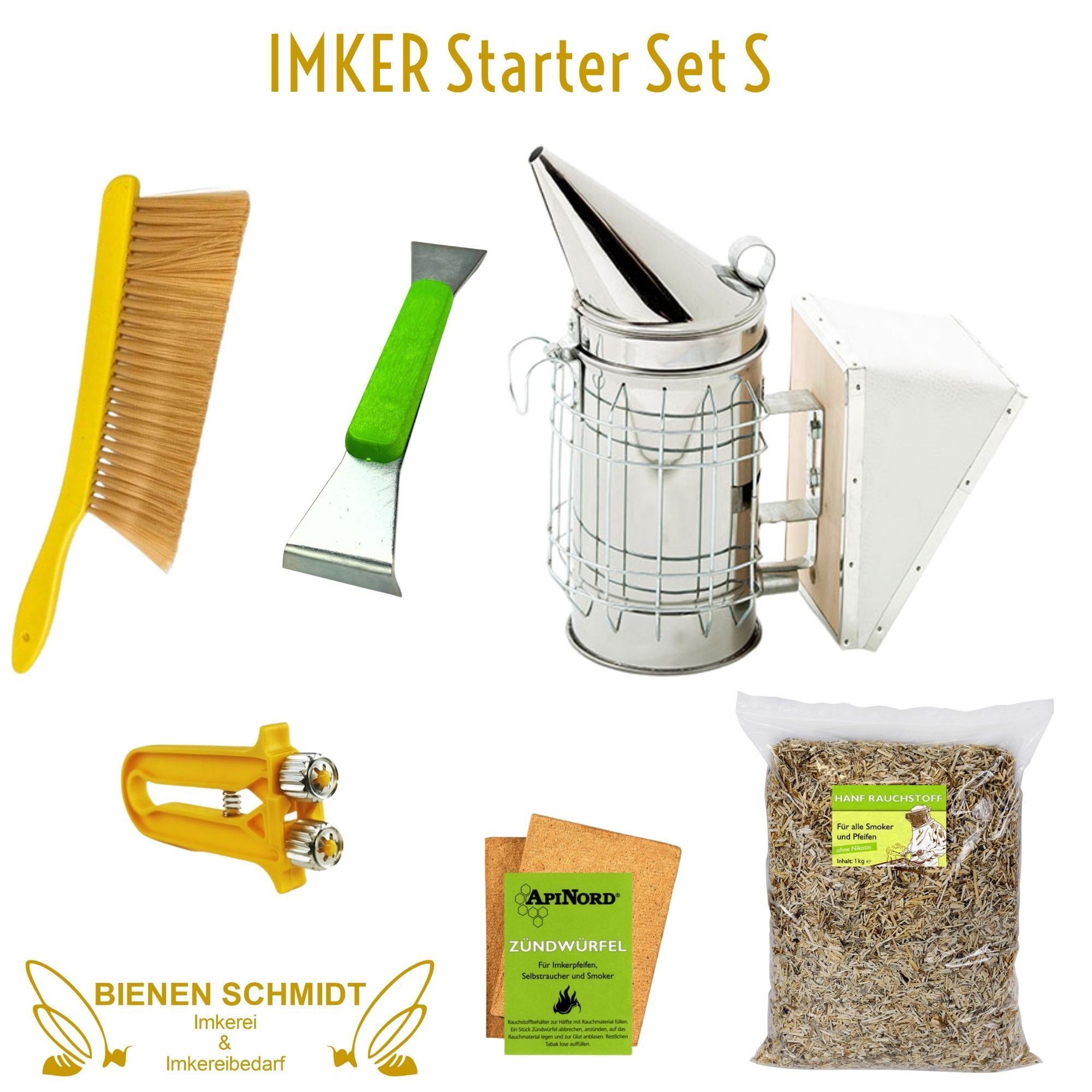 BIENEN SCHMIDT Imker Starter Set S Imkerset mit Werkzeugen 6-teilig 1640
