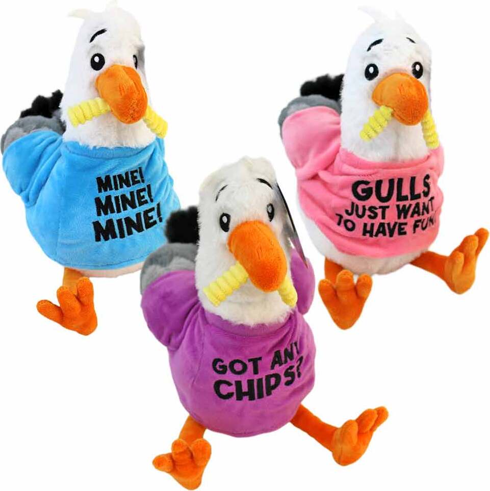 PMS Plüsch Set mit 3 Möwen in unterschiedlichen Shirts