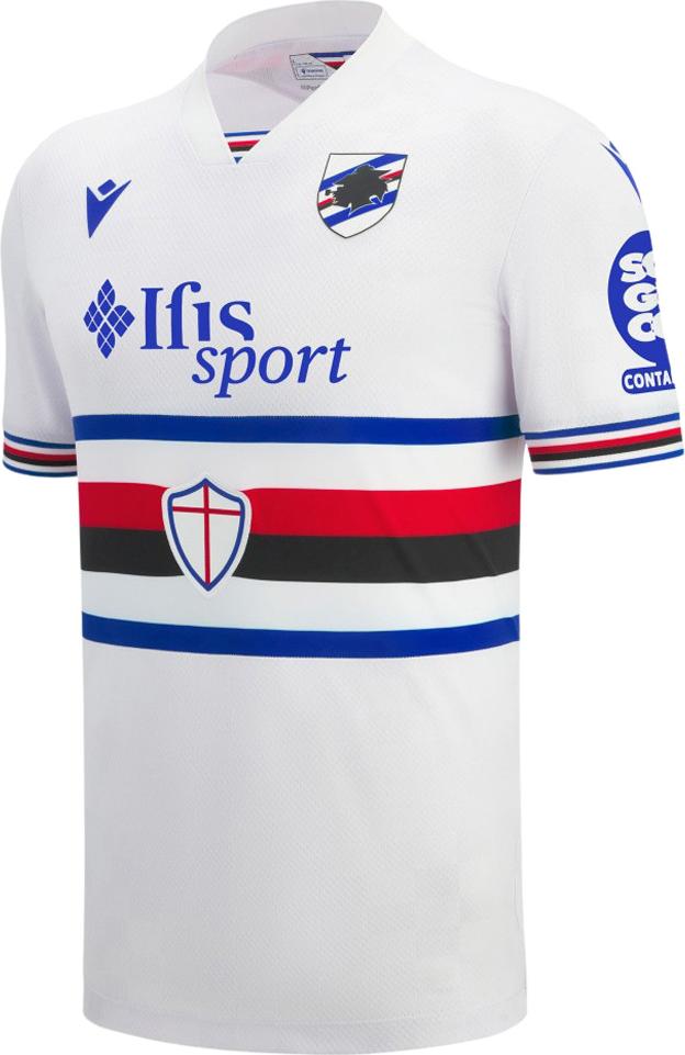 Macron Uc Sampdoria 25/26 Weg Kurzarm-t-shirt Weiß XL Herren Weiß XL 40009507000109
