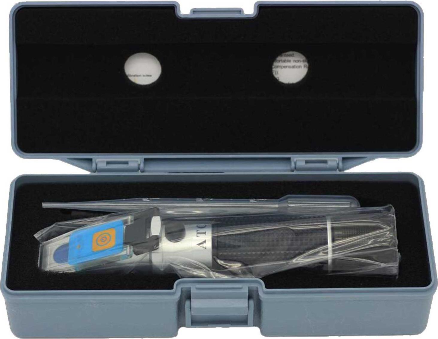 Motorgeräte Fischer Profi Hand Refraktometer für Honig, Honig Refraktometer mit ATC, LED