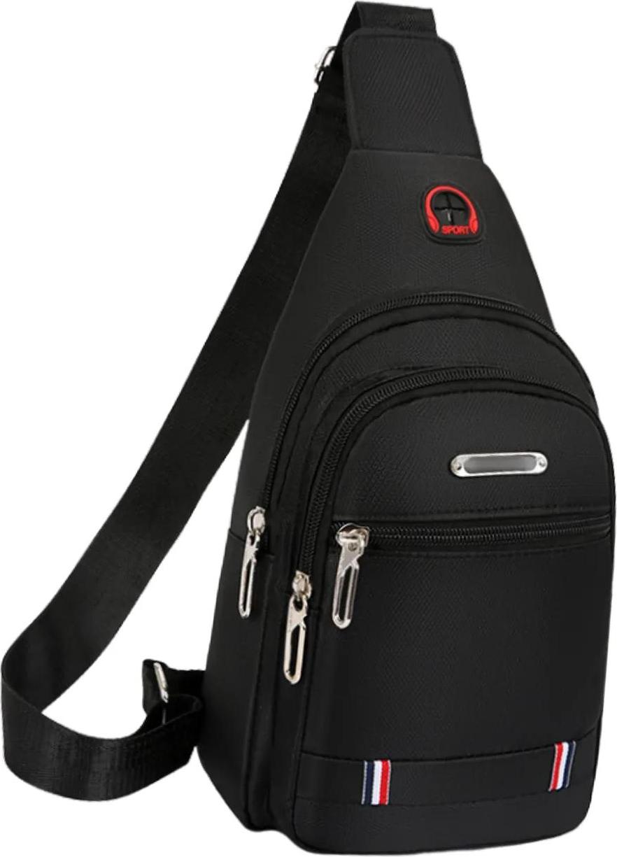 EDIBAZZAR | Herren-Rucksack, Schultertasche, urban, leicht T107_Czarny