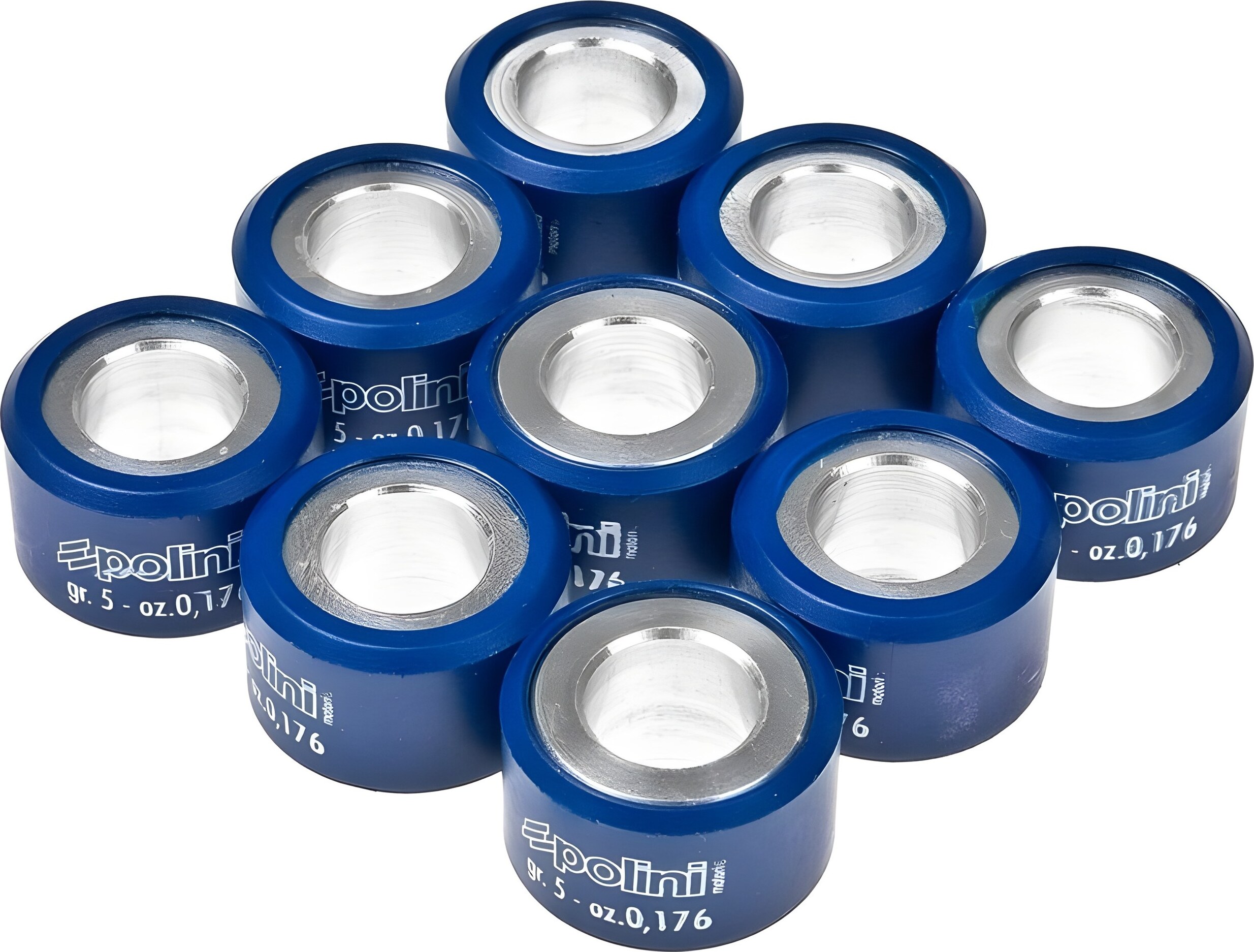 Variomatikgewichte Polini Super Speed 19 x 12 mm 6,1 g 9 Rollen Satz 242.320