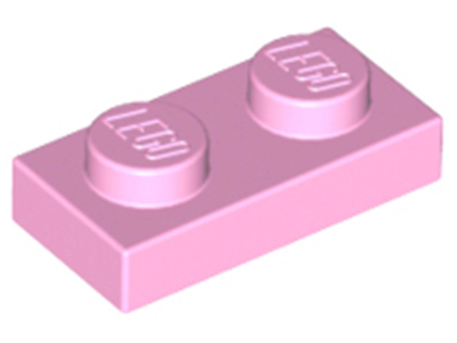 Lego® 1x 1x2 dosky 3023 - Svetloružová doska - svetloružová