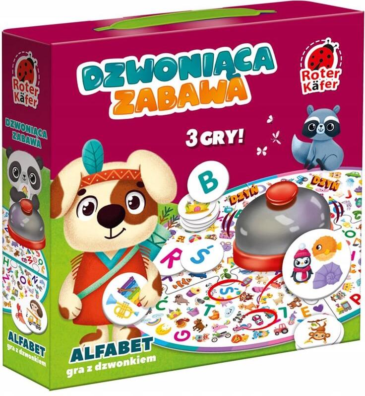 Spiel mit einer Glocke - Klingelspiel Bystre Oczko Alphabet, Roter Kafer