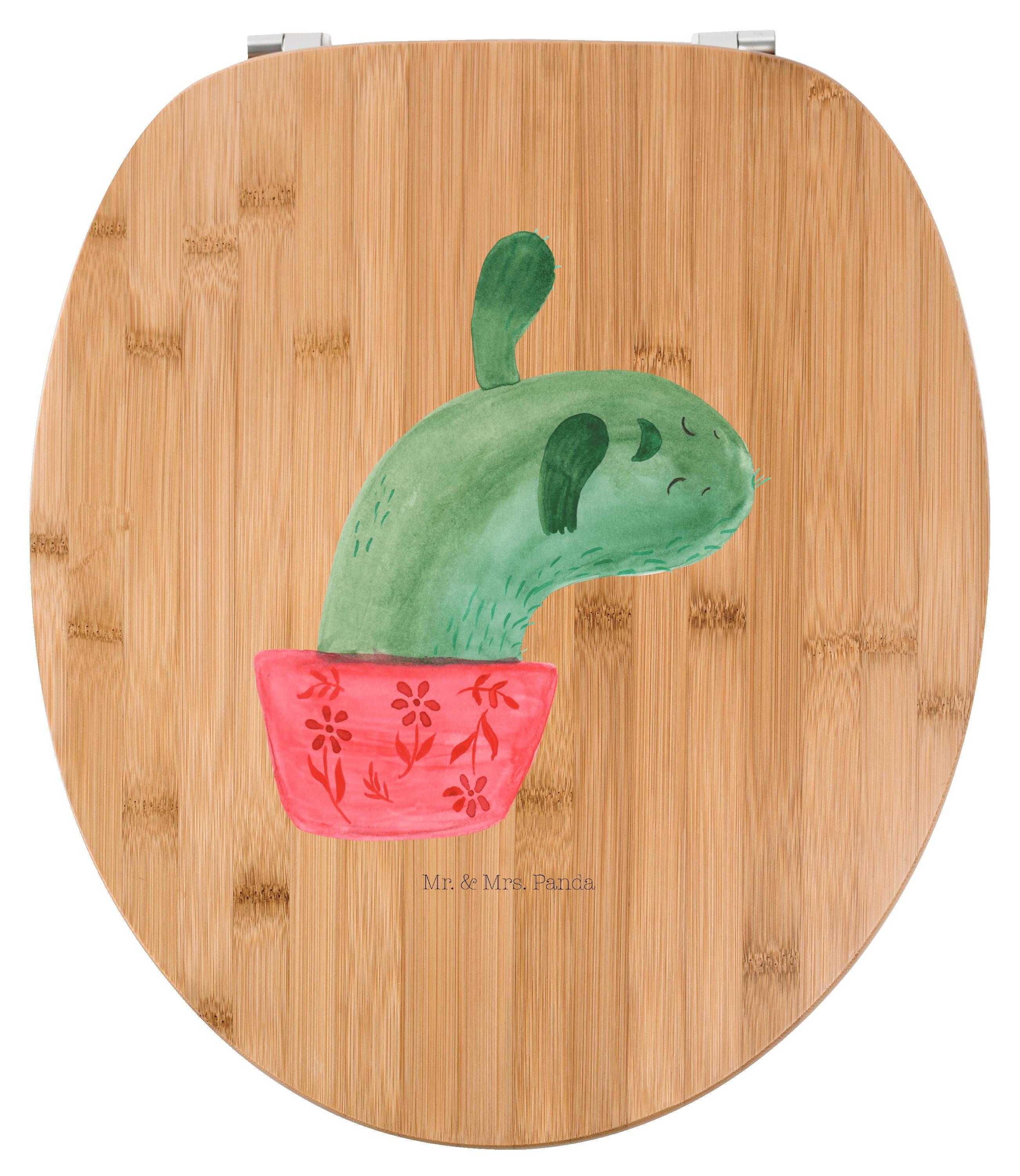 Mr. & Mrs. Panda WC Sitz Kaktus Mama - Transparent - Geschenk, Motivation, WC-Sitz, Klobrille, Büro, Kakteen, Brille, Quote, holzklobrille, Toilettendeckel, Ärger PD-998520-STANDARD