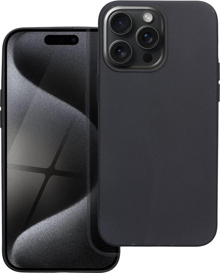 MATT puzdro na mobilný telefón vhodné pre IPHONE 15 Pro čierne