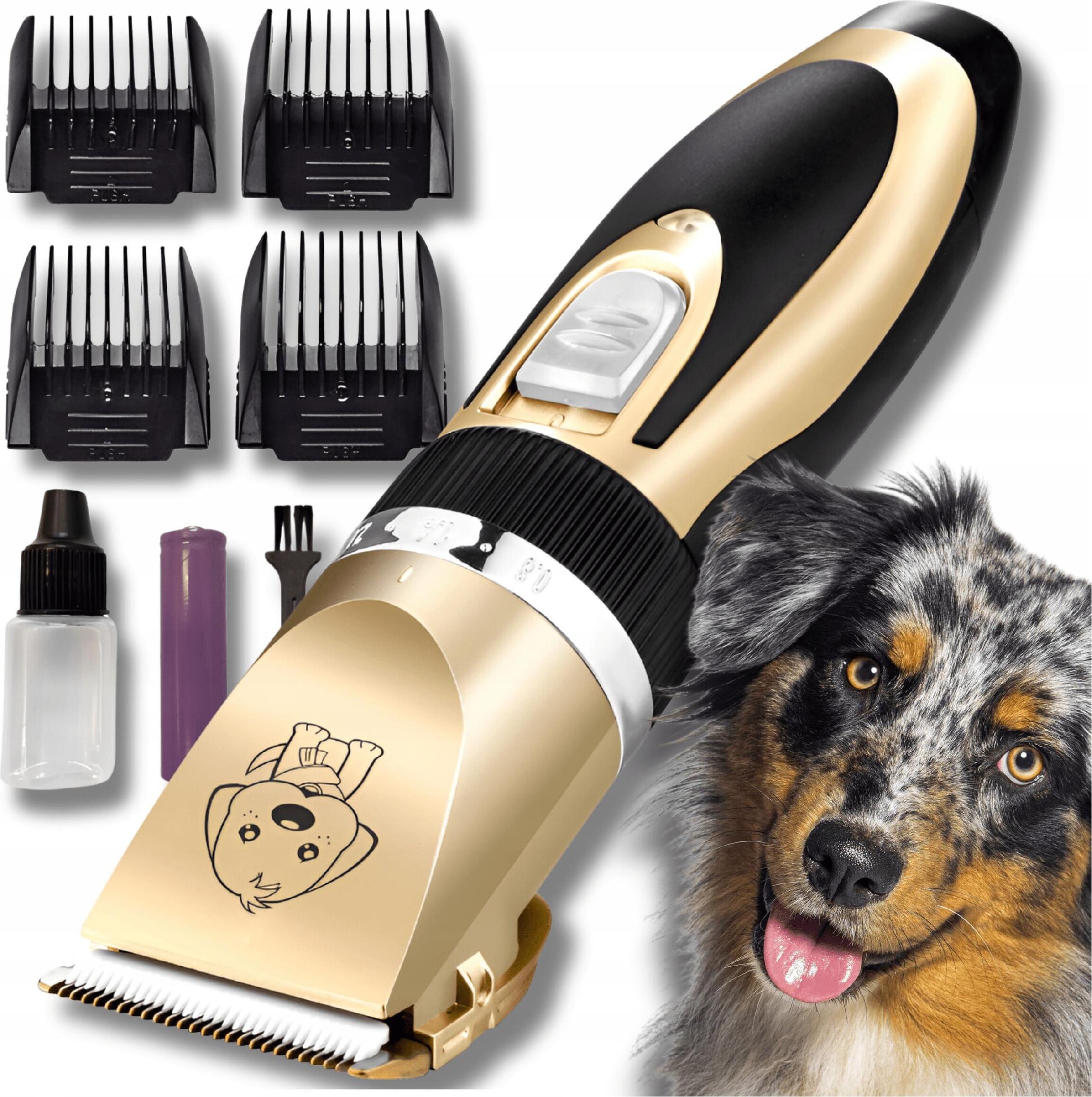 OMNA | Zastrihávač 4 v 1 - strieborný - profesionálna sada na starostlivosť o domáce zvieratá