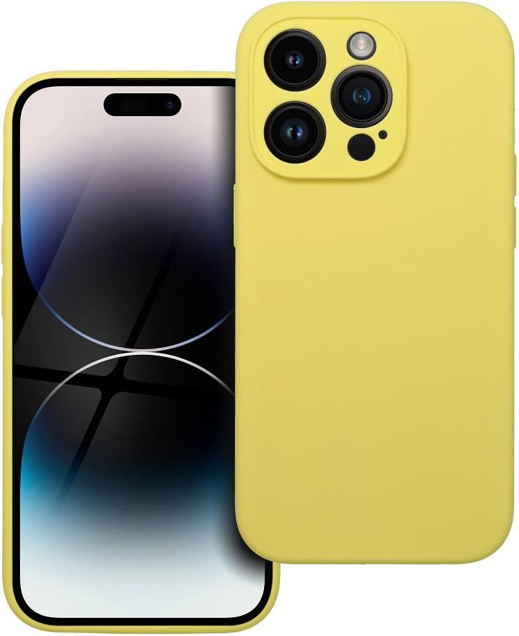 SILIKÓNOVÝ 2mm kryt na mobilný telefón vhodný pre IPHONE 14 Pro žltý