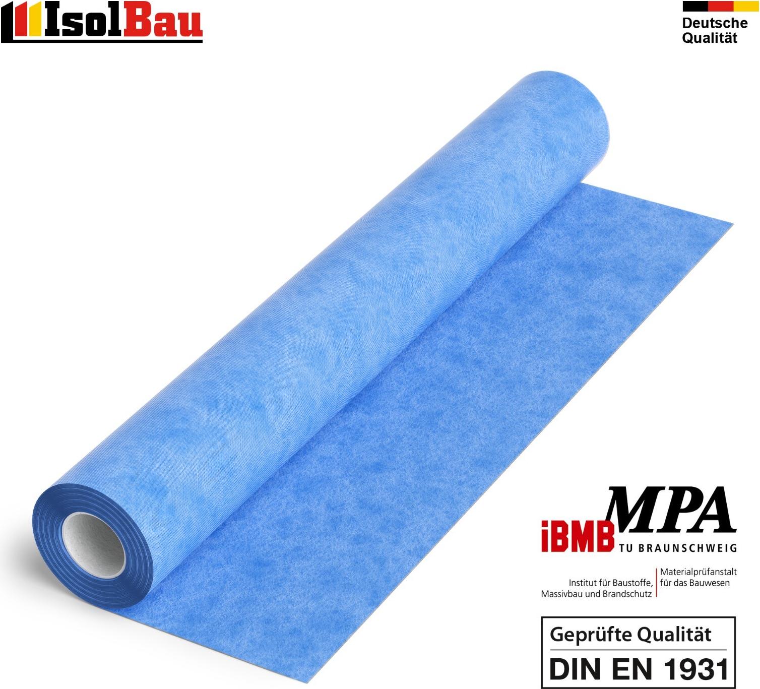 Isolbau Dichtbahn 5 m Rolle Abdichtmatte 0,67mm 300 g/m Abdichtbahn e Qualität