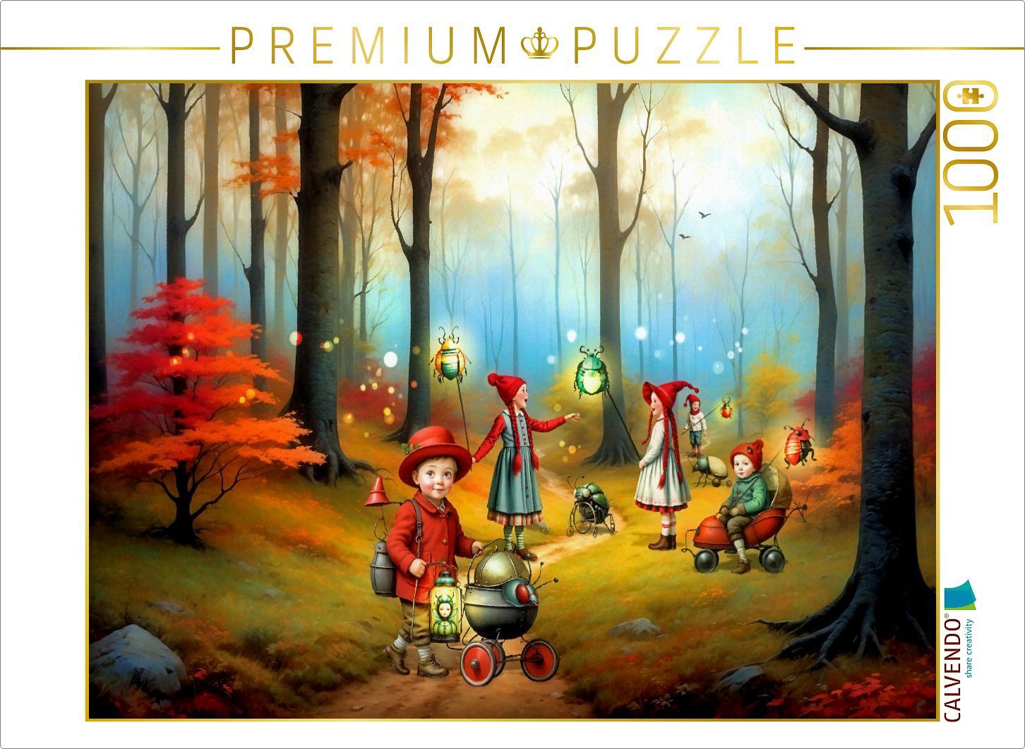 CALVENDO Puzzle Laternenumzug | 1000 Teile Lege-Größe 64x48cm Foto-Puzzle für glückliche Stunden