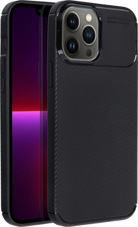 Puzdro na mobilný telefón CARBON PREMIUM vhodné pre IPHONE 13 Pro čierne