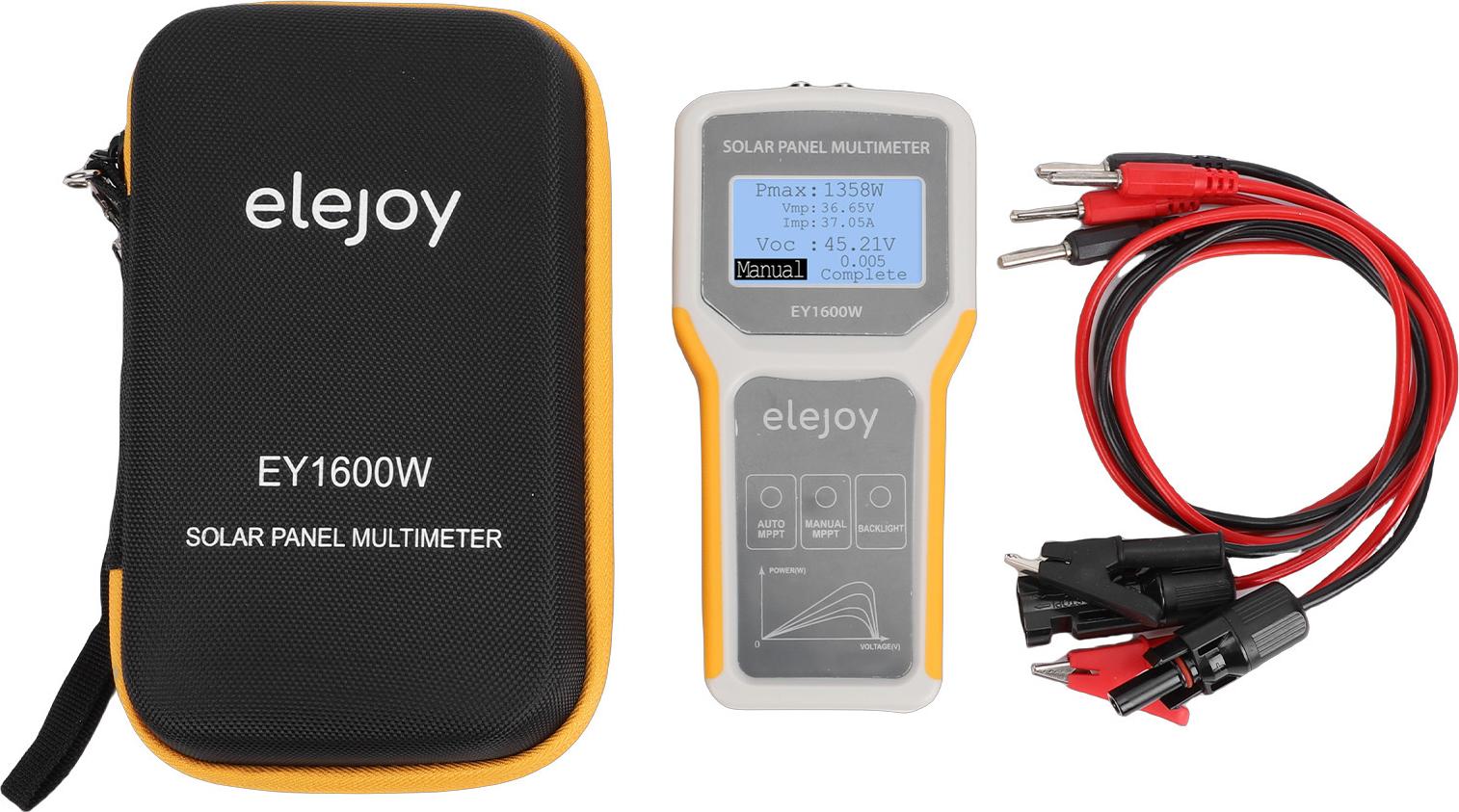 KKmoon Solarpanel-Tester MPPT Photovoltaik-Multimeter 5-1600W 0-60A Messgerät tragbares Werkzeug für PV-Panel Daten Fehlerbehebung K_1021250086811_251219_90959