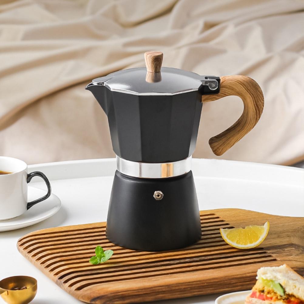 Cocosity 150ML/300ML Tragbare Aluminium Moka Kaffeekanne – Espresso, Cappuccino, Latte und kaltes Extrahieren