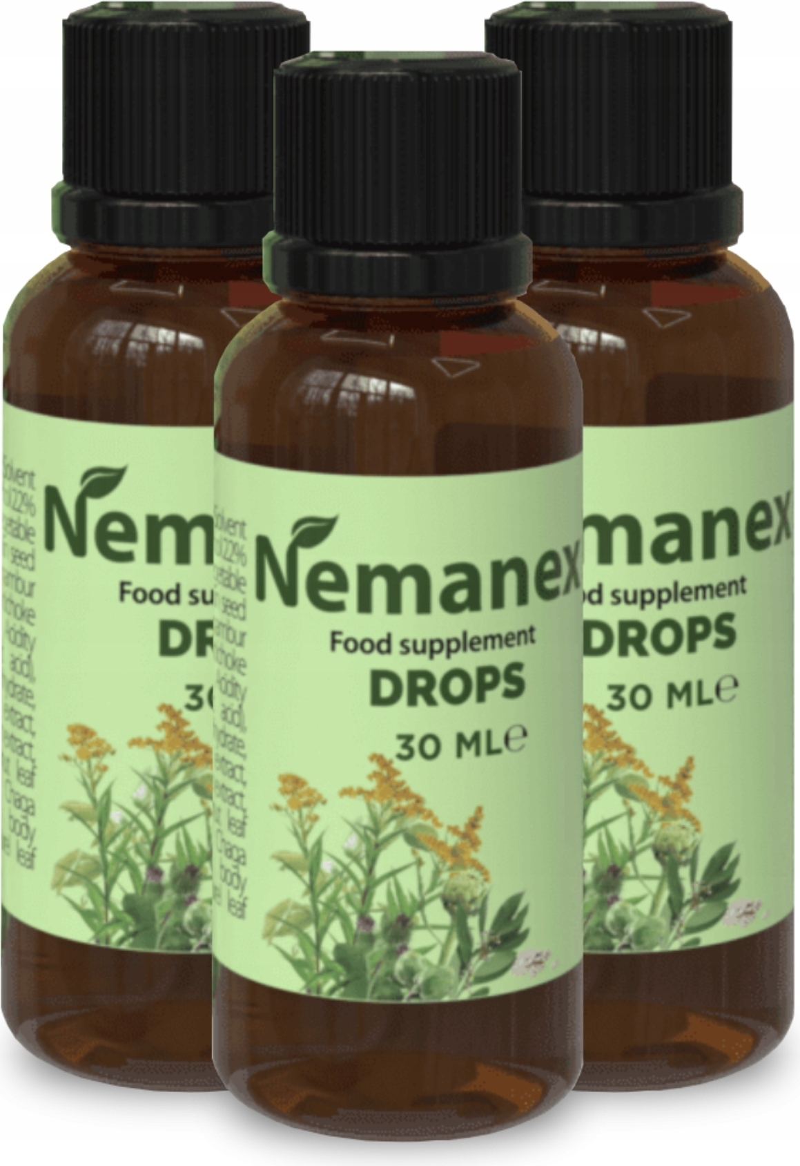 NGS 3X Nemanex - Tropfen Für Passpotismus Und Toxinkrankheiten 30Ml