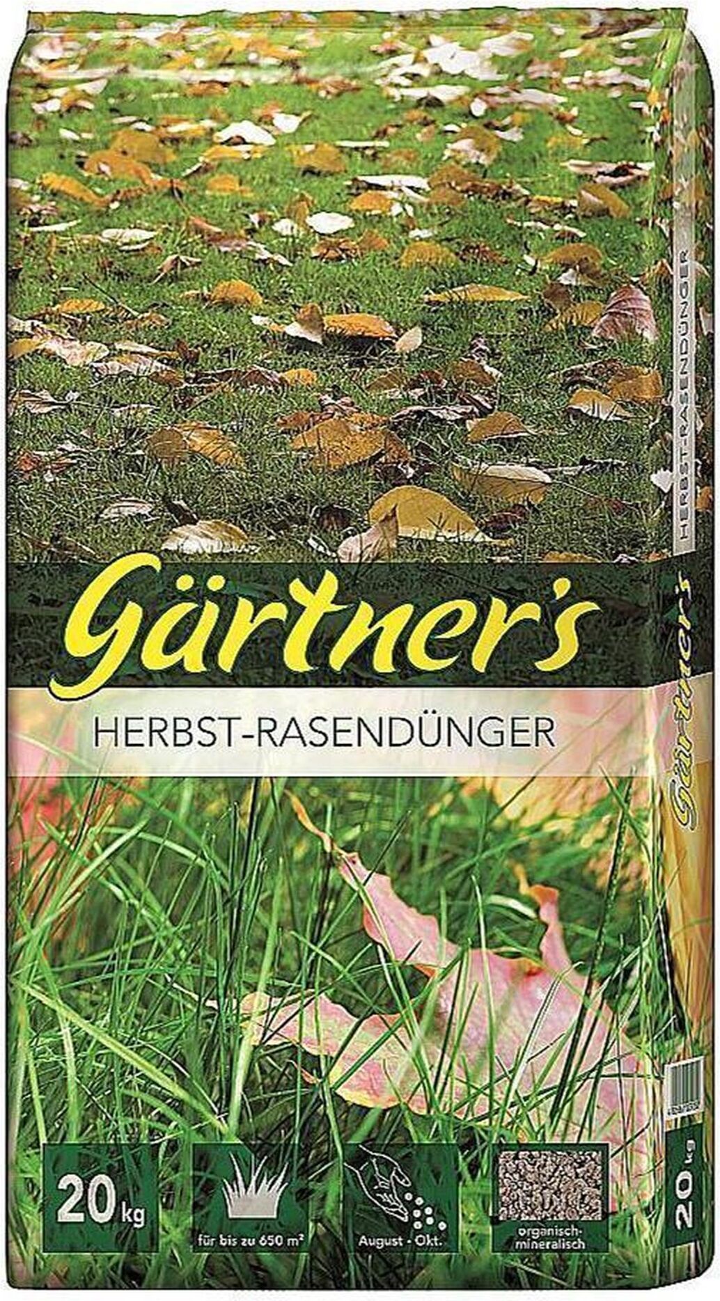 GPI Gärtner`s Herbst-Rasendünger 20kg Gärtners 11945