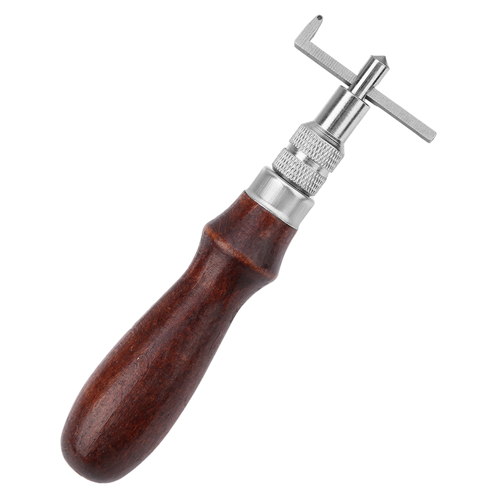 Gistuch Lederbearbeitungsset, 5,3-Zoll-Lederwerkzeuge mit Holzgriff, Lederbearbeitungswerkzeuge, Einstichwerkzeug, für DIY Lederhandwerk