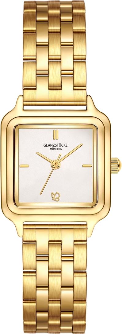 Glanzstücke München Armband-Uhr gelbgold gelbgold Edelstahlgelbgold 10130042 101300420