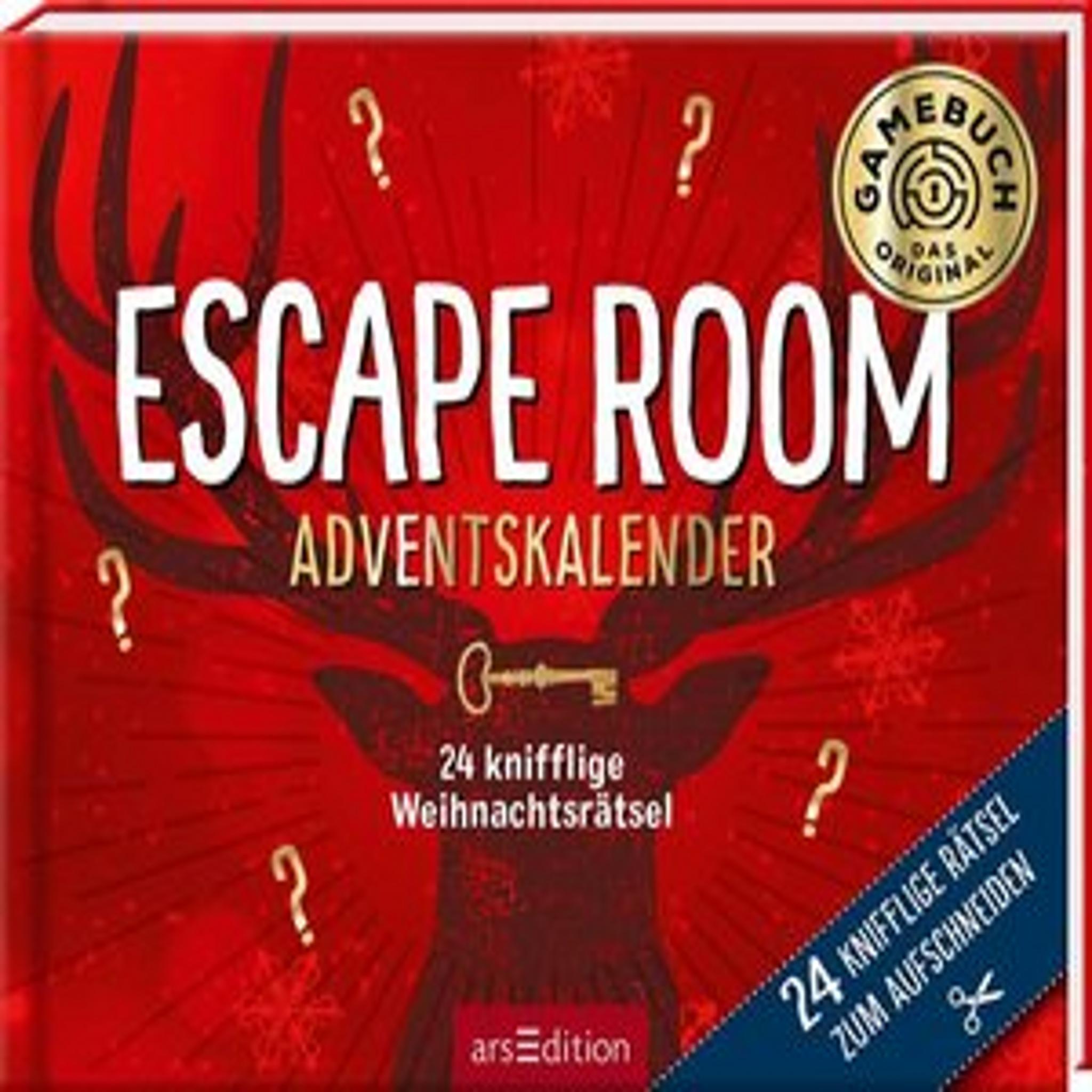24 záludných vianočných hádaniek. Adventný kalendár Escape Room