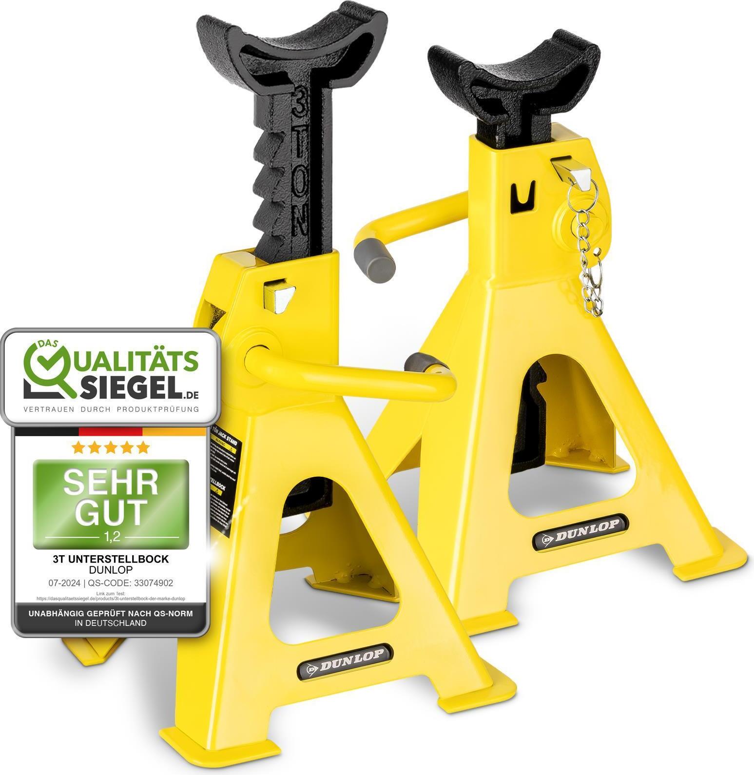 Dunlop Unterstellbock KFZ Böcke Set - 3000 kg Sicherheit vom Markenhersteller