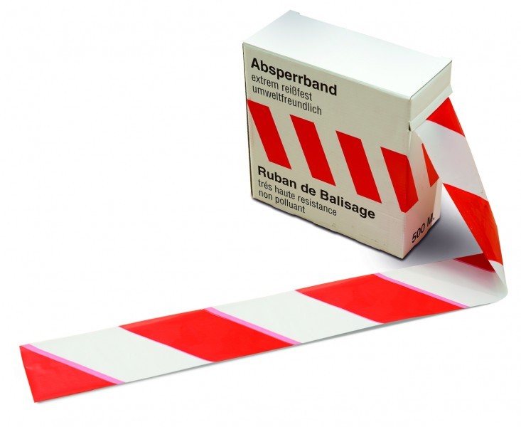 kip-tape Absperrband rot/weiß 391-80