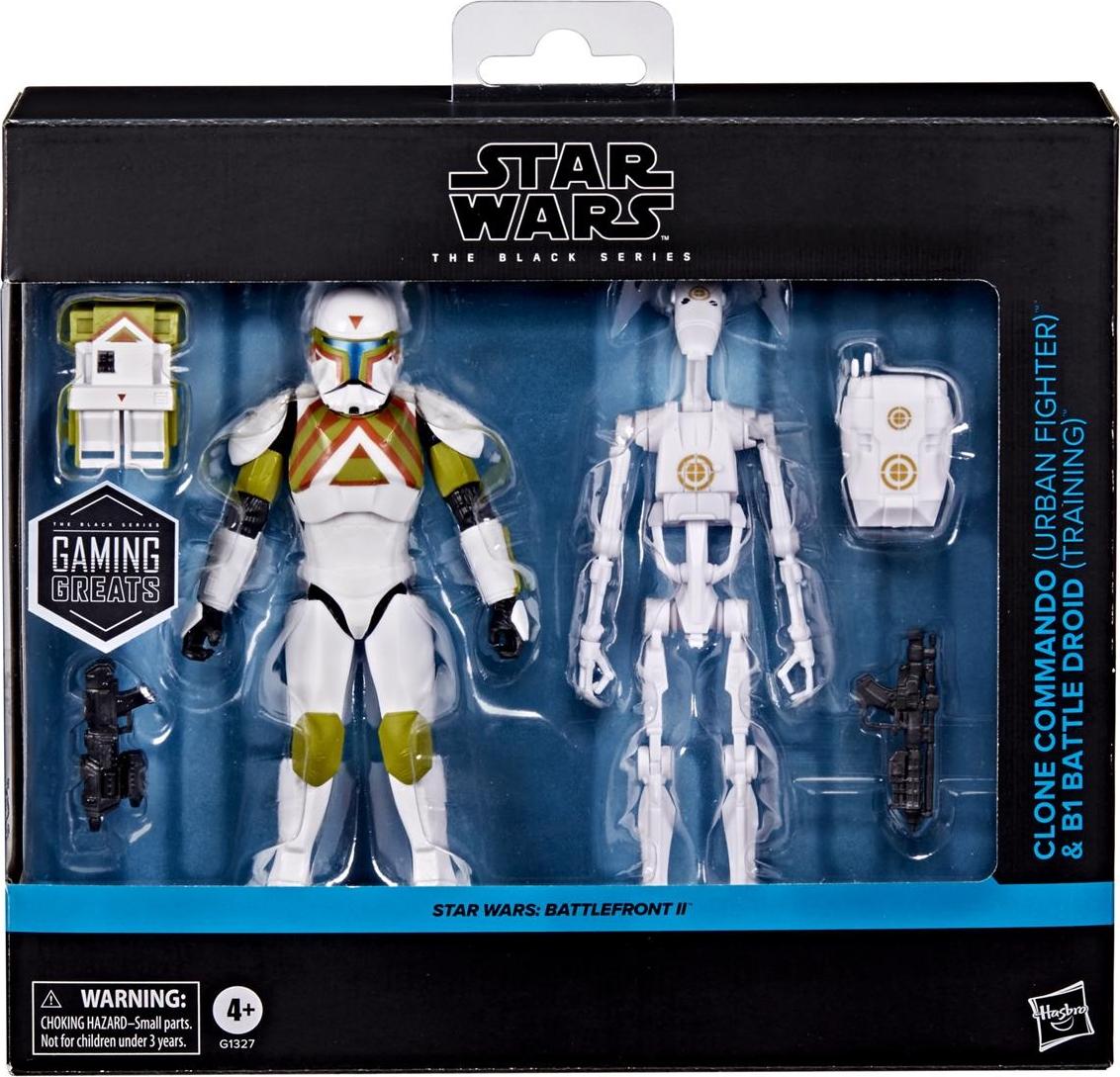 StarWars Star Wars Black Series – Clone Commando & B1-Kampfdroide, Figur, 15 cm 380559