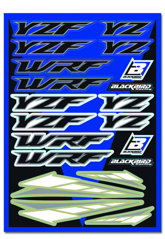 Aufkleber-Kit BLACKBIRDpassend für YamahaYZ/YZ-F