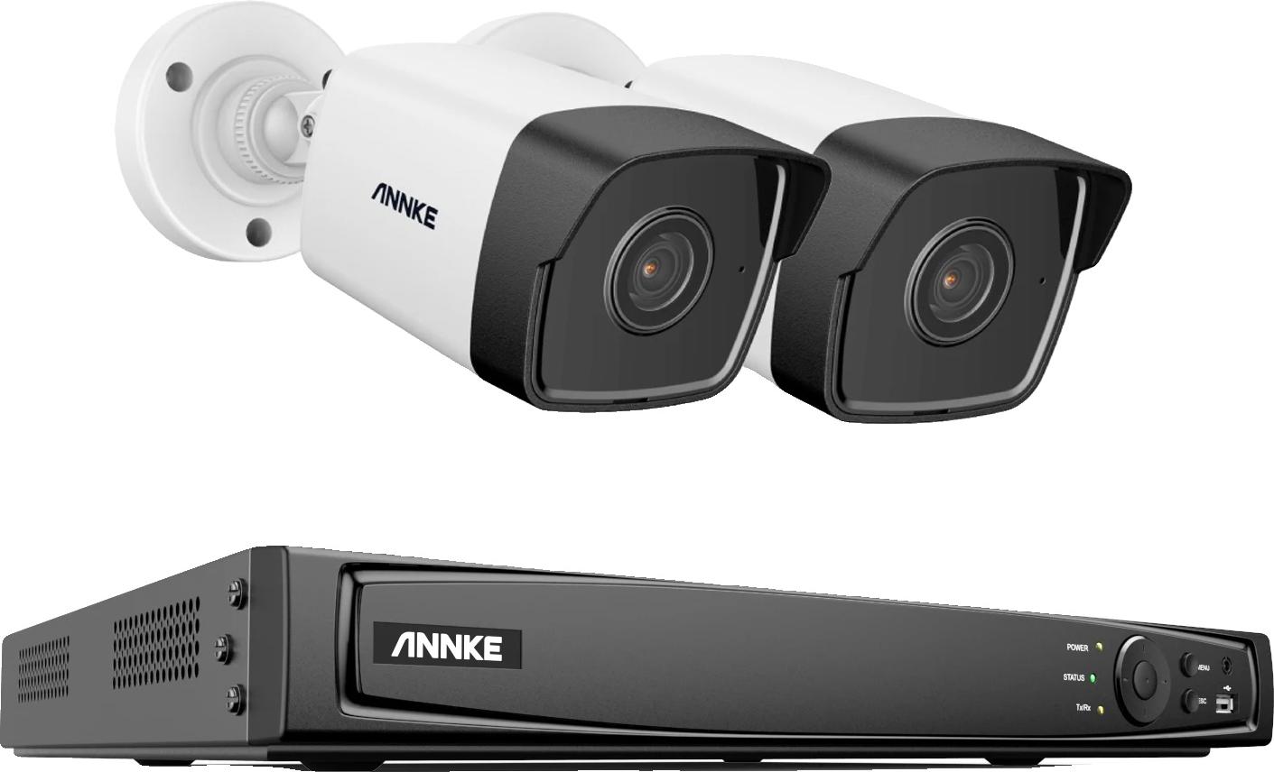 Bezpečnostný kamerový systém, rozlíšenie 5MP, vylepšené nočné videnie, 16CH 2ks kamier, žiadne