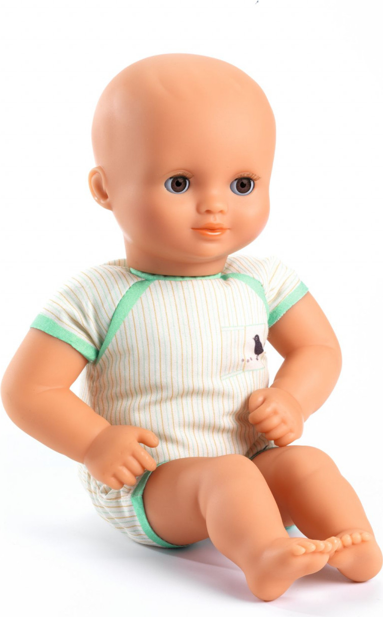 Baby mit grünem Body, Djeco