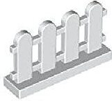 LEGO City: 50 bielych záhradných plotov