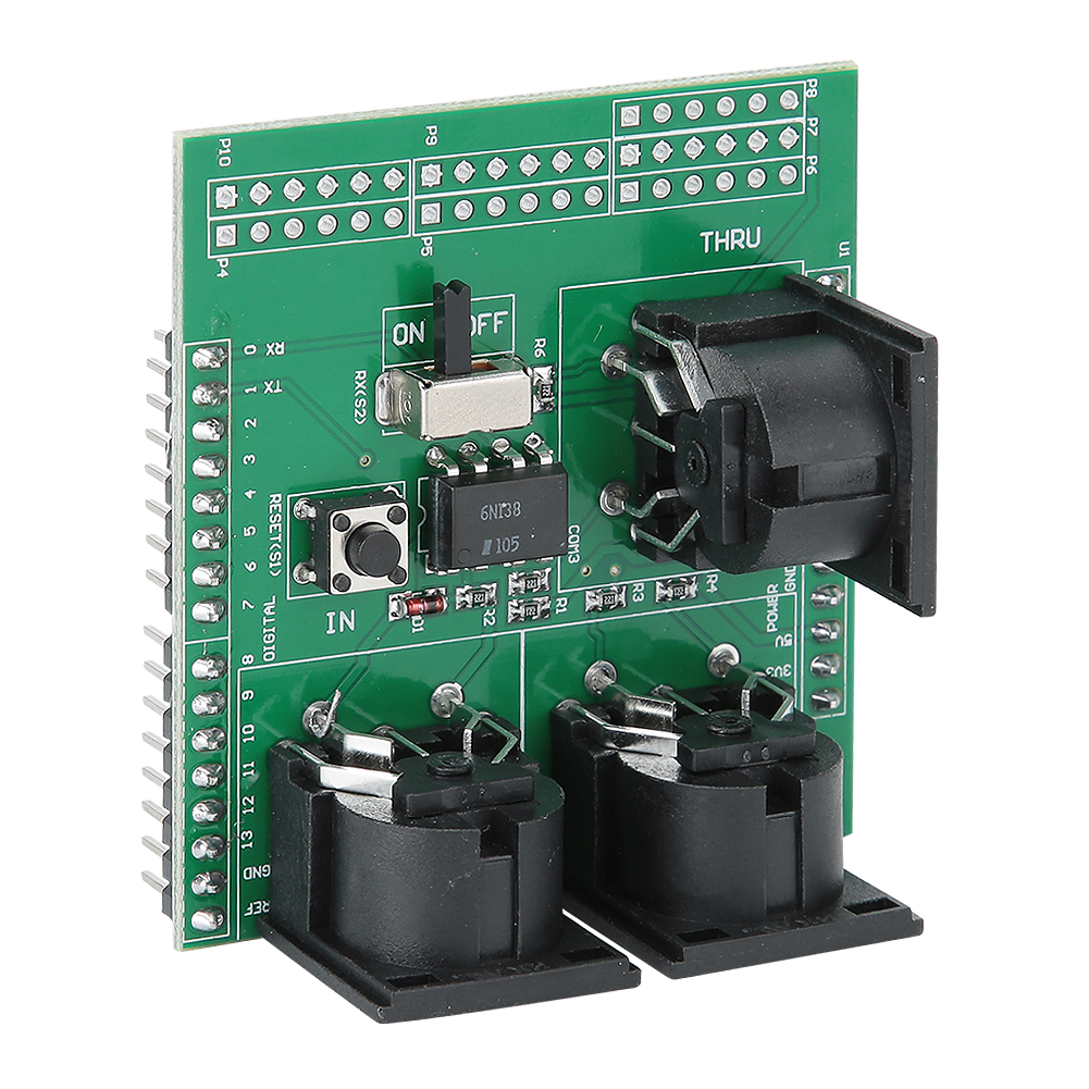 MIDI Shield Breakout Board pre Arduino Digital R3 AVI PIC Interface Adapter