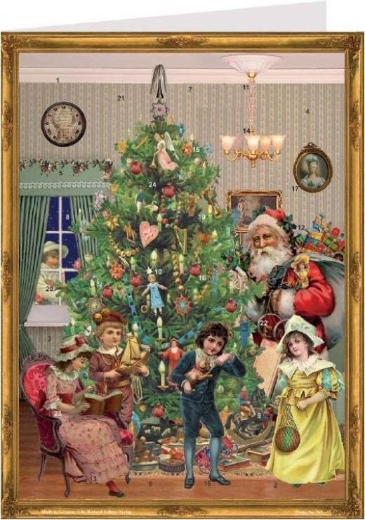 Adventný kalendár Karta č. 40769 "Štedrý večer" DIN