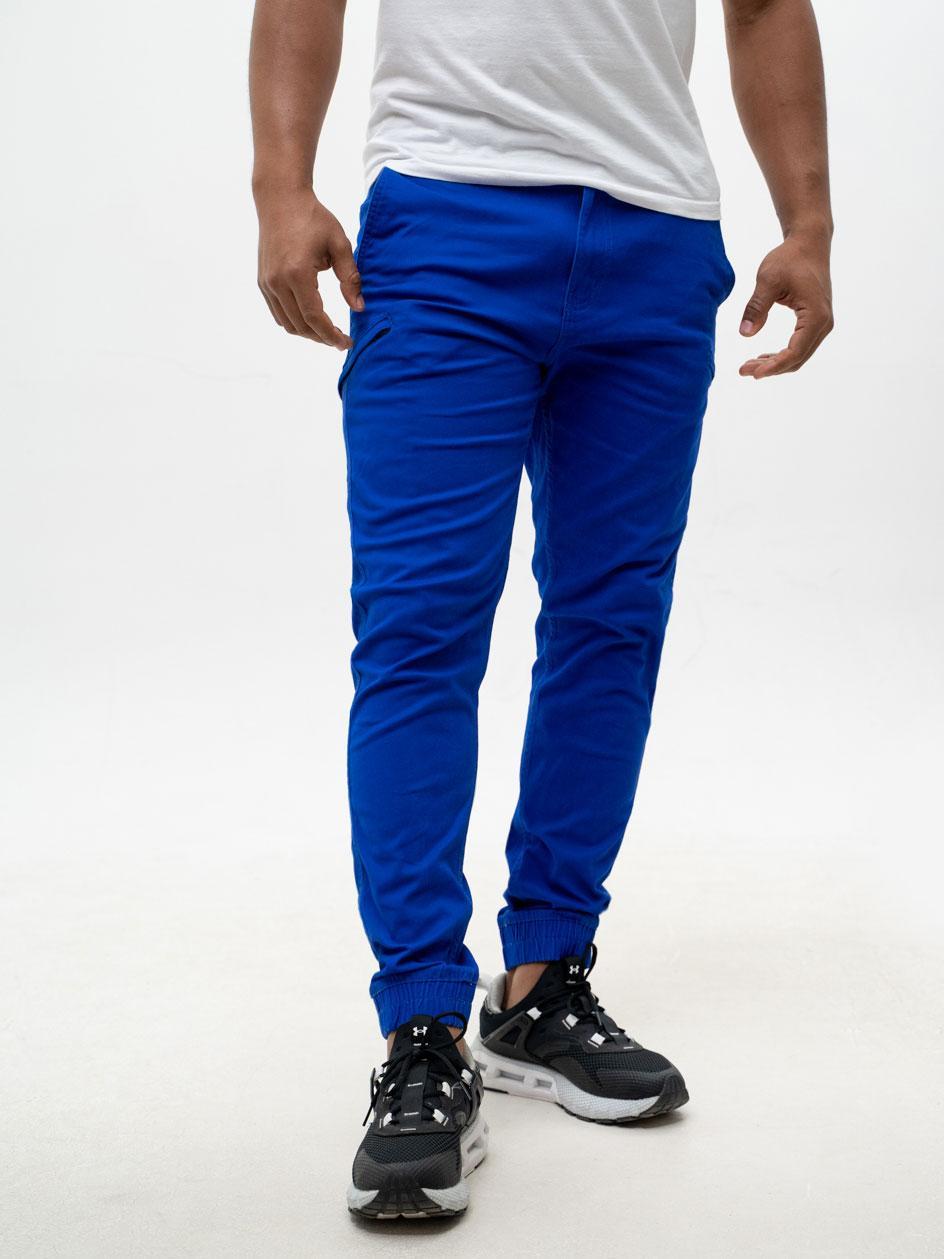 Herren-Jogger-Stoffhosen Blau MyStars Klassisch 32