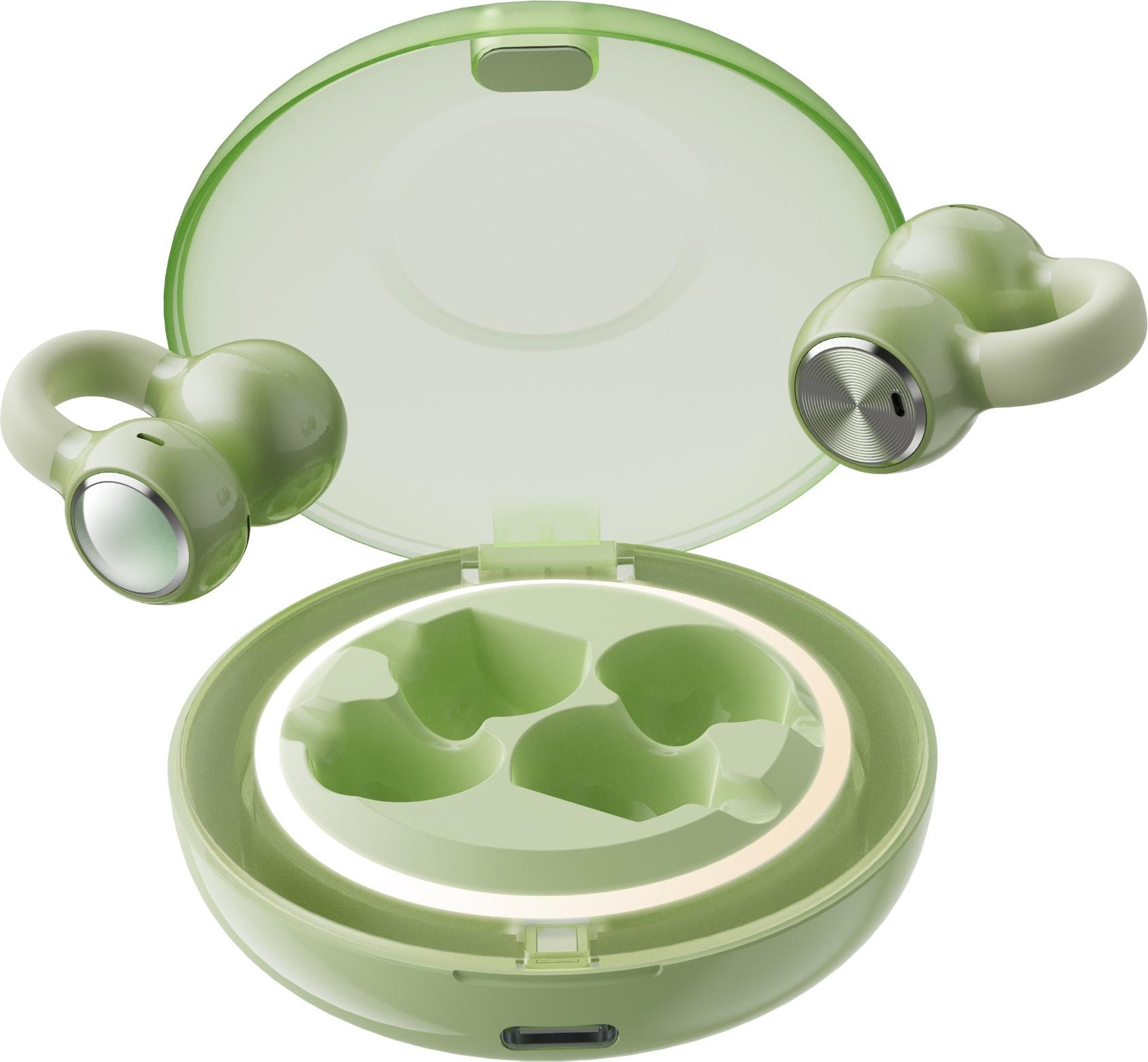 INF Offene Sport Bluetooth Kopfhörer mit Ohrclip, HiFi Sound, Mehrere Farben Grün 390533