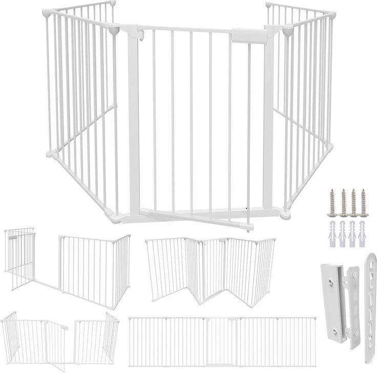 TolleTour Kaminschutzgitter Absperrgitter Türschutzgitter Kinderschutzgitter Weiß RL-HG9161-1-HESjhe