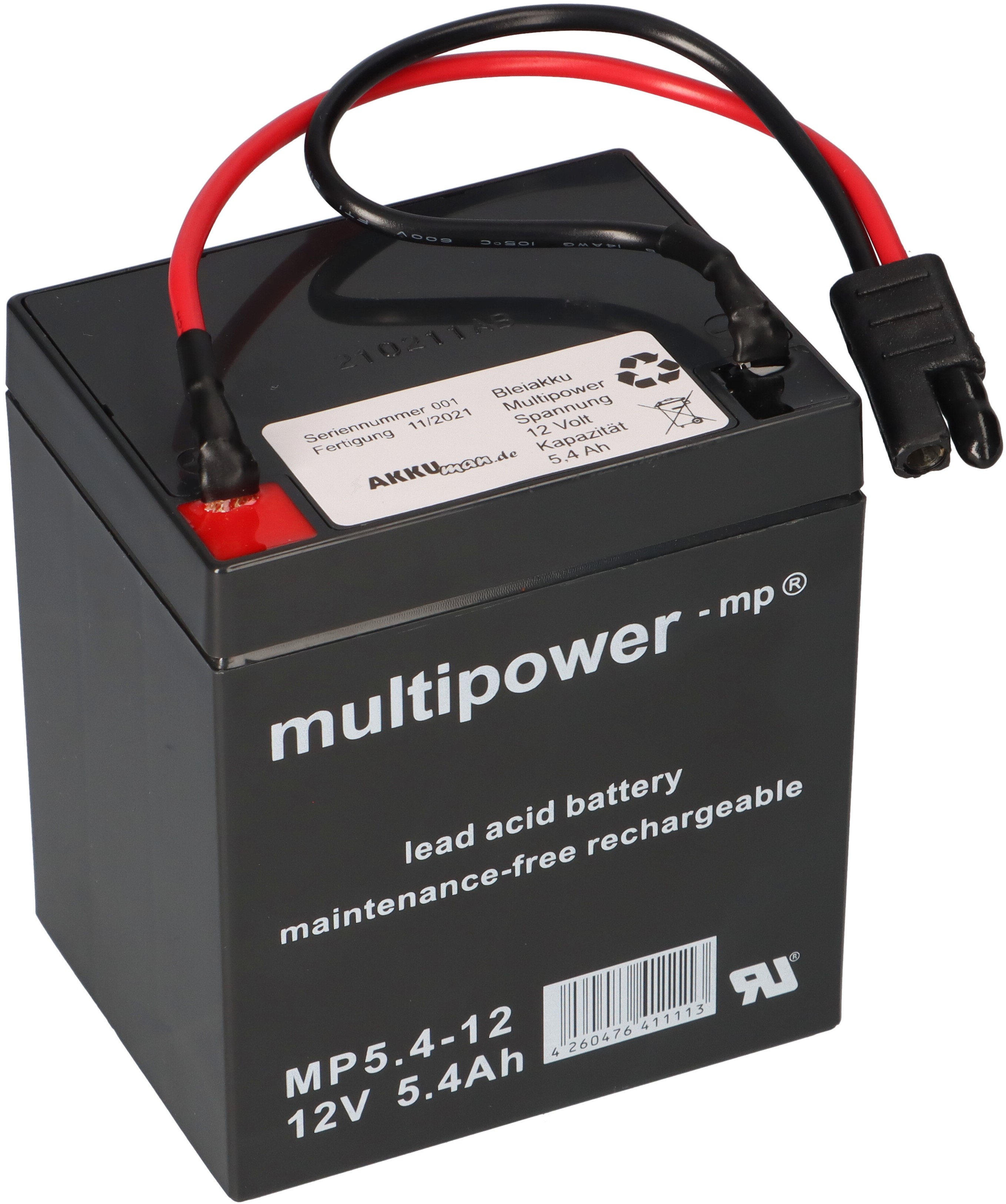 Batterie - 6V 4,5Ah Multipower (Gelbatterie) von multipower