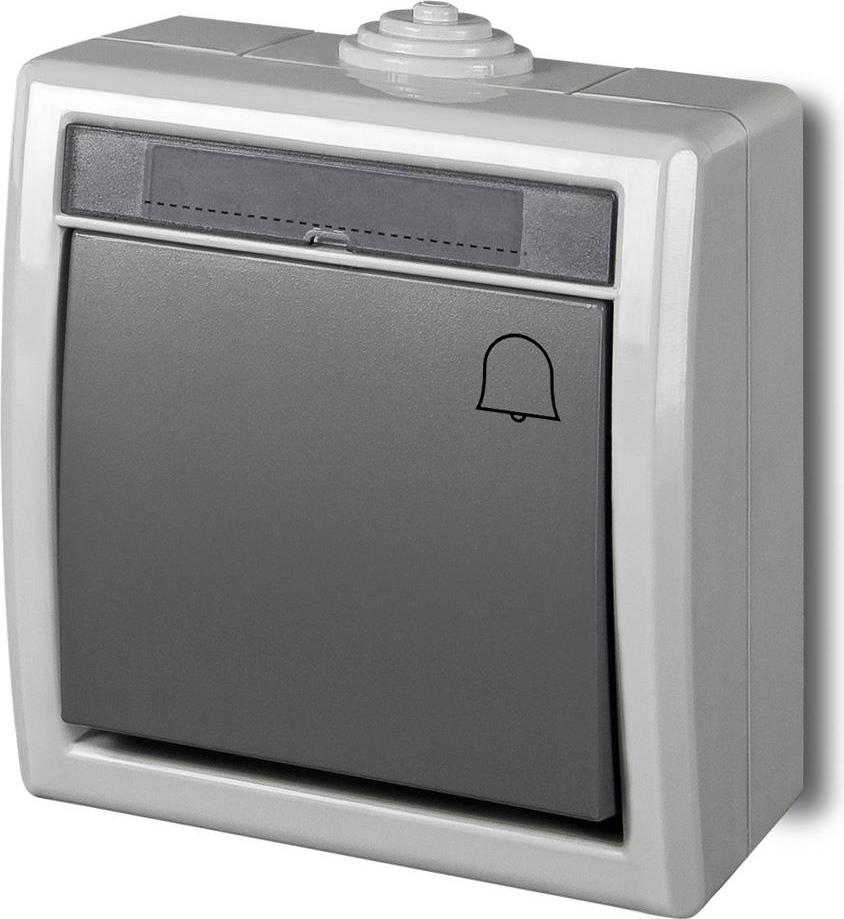 Elektro-Plast Elektroplast Bell Switch Aquant Grey Ip55 1205-10