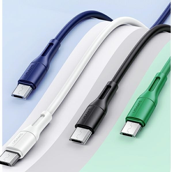 Usams-Kabel U68 Microusb 2A Fast Charge1M Weiß/Weiß Sj502Usb02 (Us-Sj502)