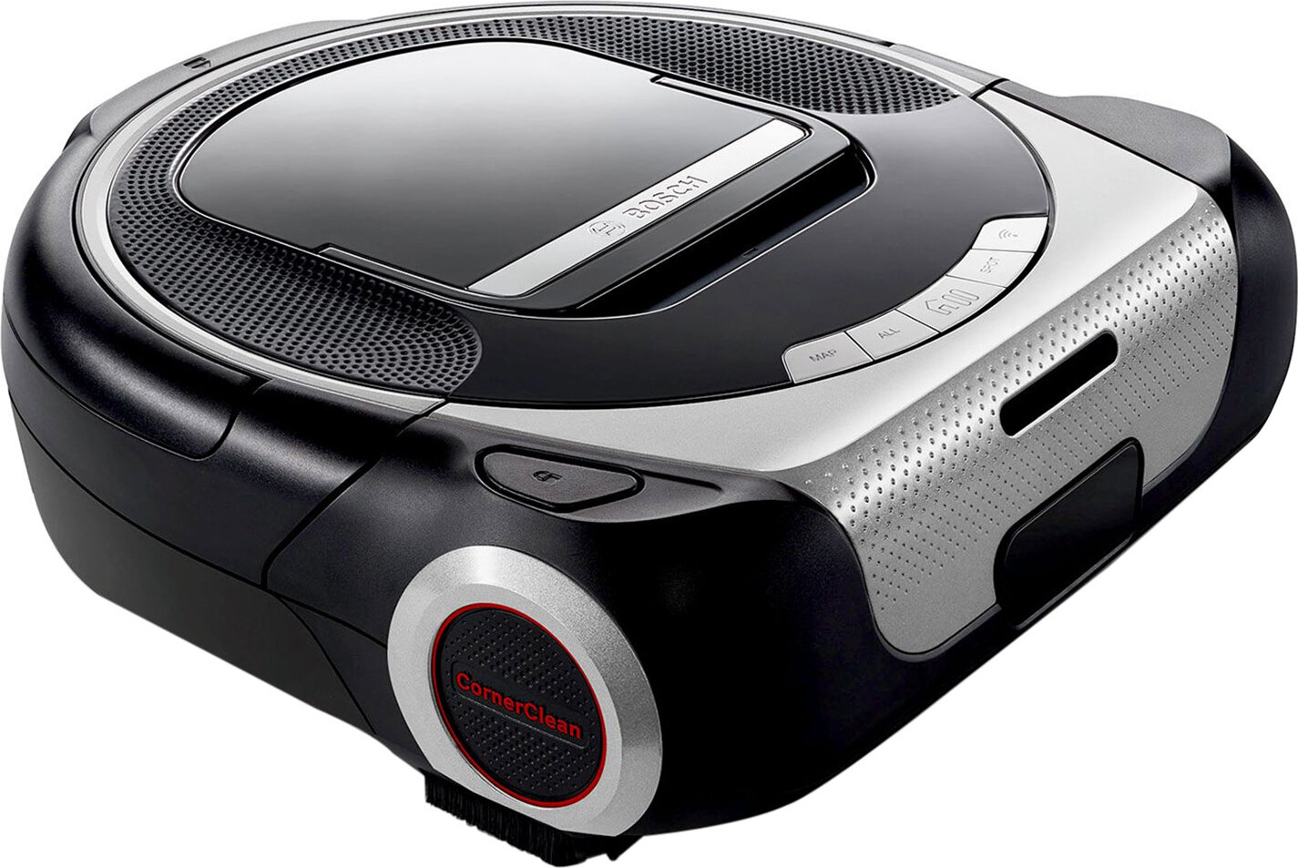 Robotický vysávač Bosch BCR1ACG s ovládaním Home Control, farba: čierno-strieborná