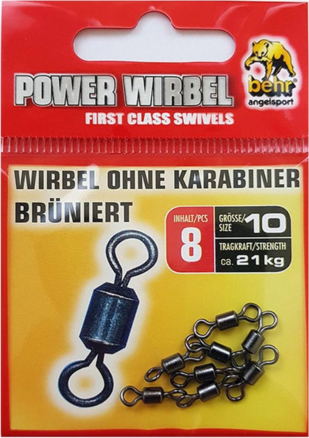 Behr Angelsport GmbH 8 Karpfen Wirbel Tönnchenwirbel Gr. 10