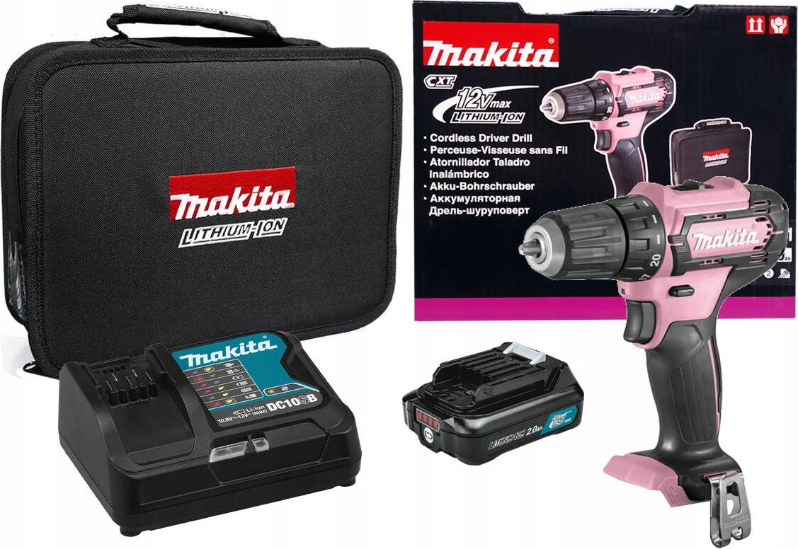 Bohrmaschine - Schrauber Makita Cxt 12V 2-Speed Ultra Light Led 2.0Ah mit Koffer BELLA-T-2708