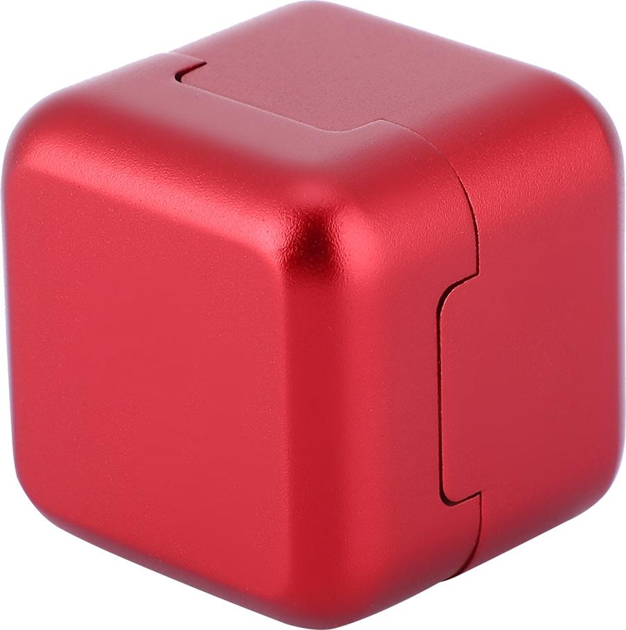 Gistuch Aluminium tragbarer Mini-Queue-Spitzen-Kreidehalter, Billard-Pool-Kreide-Tragekoffer (rot)