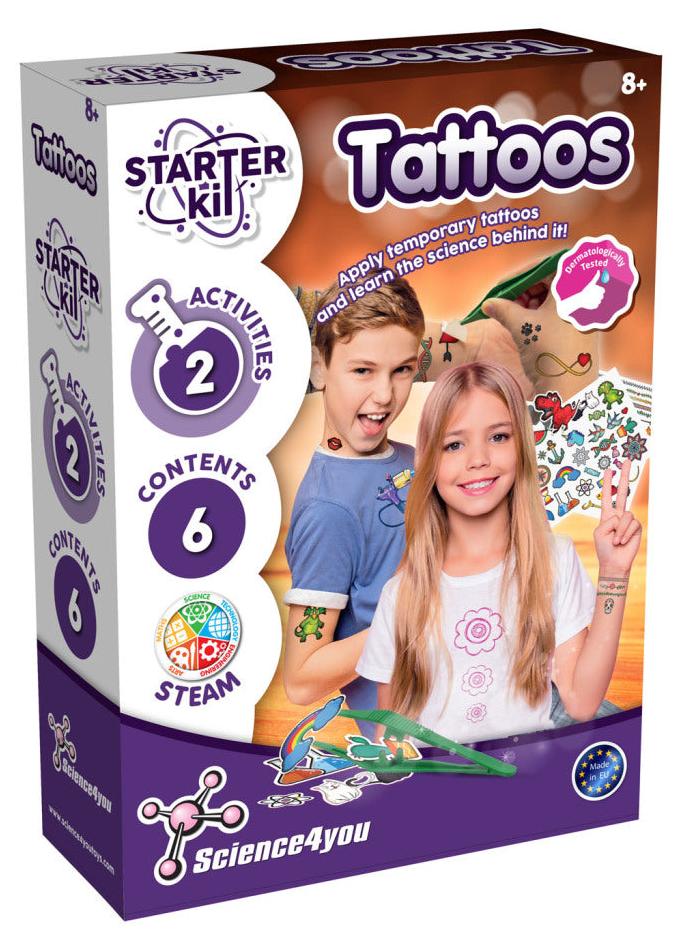 Science4you Science Tattoo Starter-Set | 3 Stück 1770925