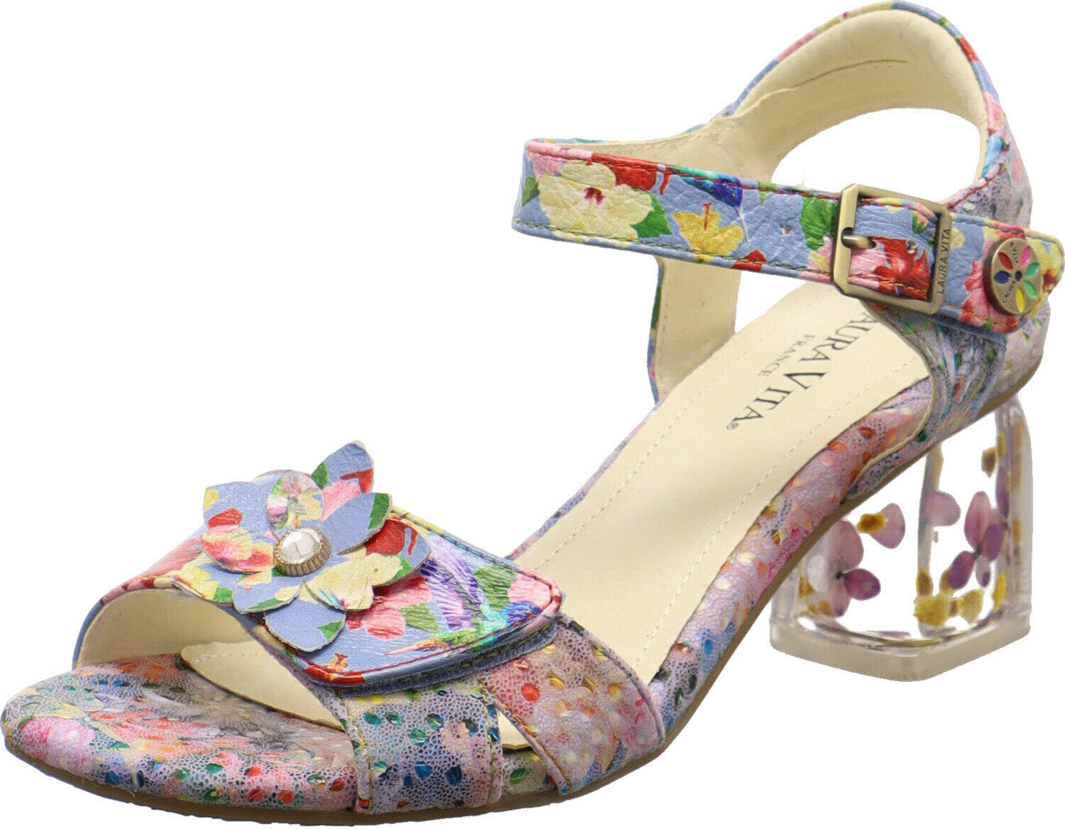 Laura Vita Damen Sandalette Framboise blau FRAMBOISEO 16 BLEU