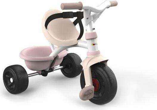Dreirad Kinderfahrzeug SMOBY Be Fun, Metallstruktur, Rosa, Verstellbare Schubstange, Kippmulde, 15 Monate+ SMO3032167403353