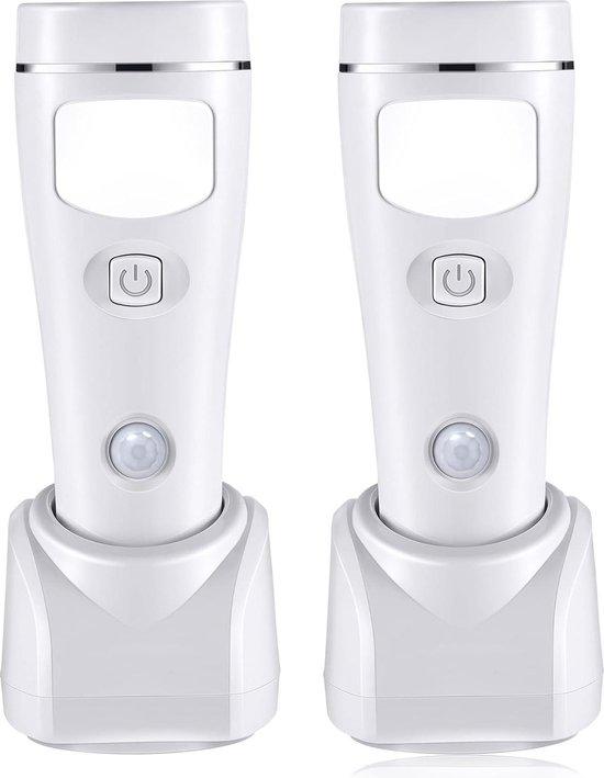 OEM Bewegungsmelder LED Licht mit Akku, Notfallleuchte, 2er Pack 2026