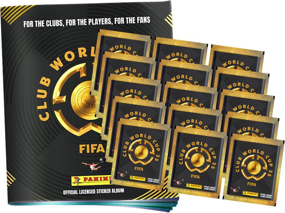 Panini Fifa Club World Cup 2025 Sticker - WM Sammelsticker - 1 Album + 15 Tüten